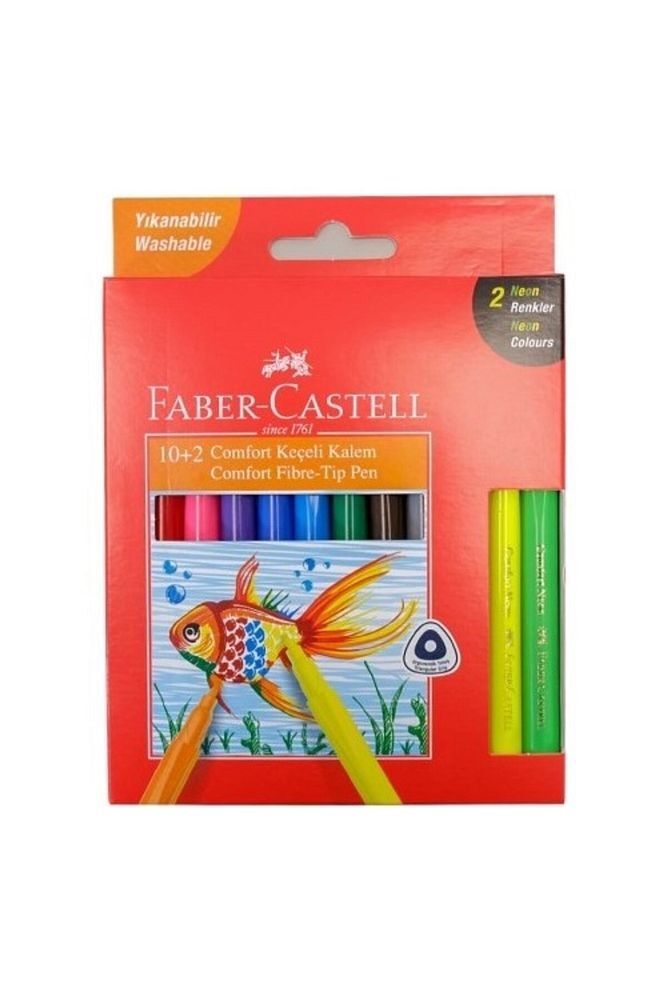 Faber Castel Comfort Keçeli Kalem 10 2