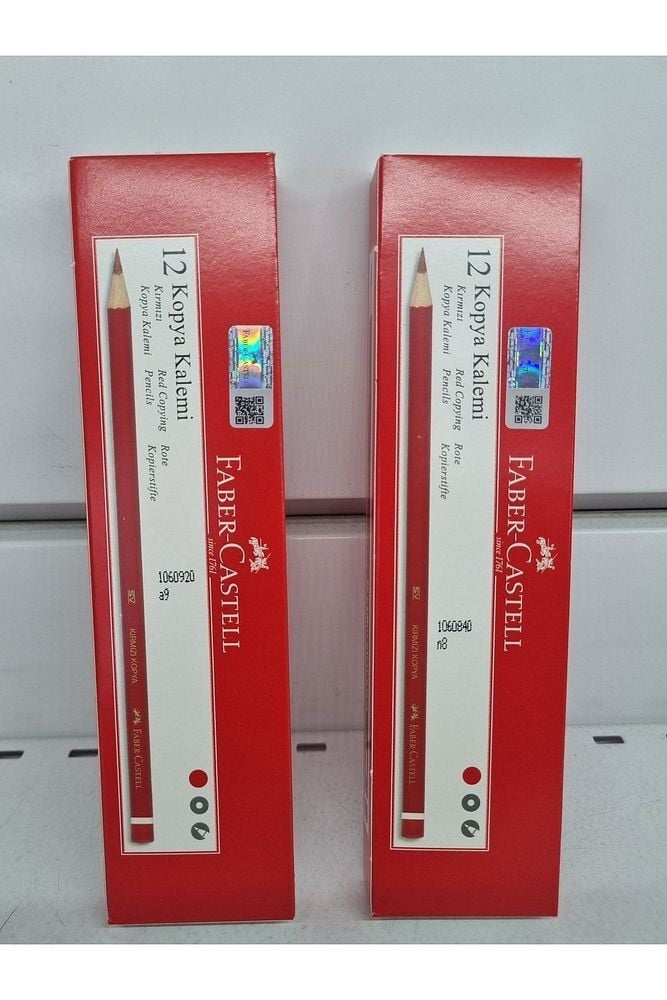Faber-castell kopya kalemi kırmızı 24 adet