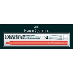 Faber-Castell Keçeli Boya Kalemi Kırmızı 10lu
