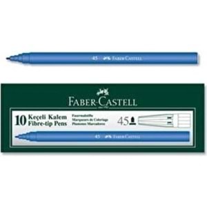 Faber-Castell Keçeli Boya Kalemi Mavi 10lu