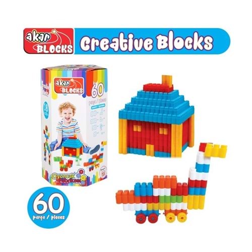 AKAR BLOCKS Bul Tak LE-GO Creative Block 60 Parça