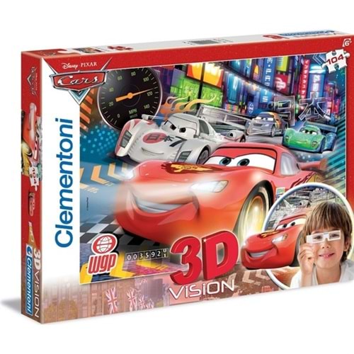 104 Parça Puzzle 3 Boyutlu (3D) Cars