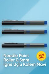 İğne Uçlu Roller Kalem 0.5 mm Mavi 3'lü Ekonomik Paket