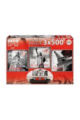 Puzzle 3x500 Parça Big Cities 17096