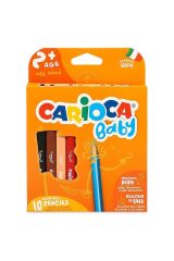 Nessiworld Carioca Baby Jumbo Üçgen Kuru Boya Kalemi 10'lu