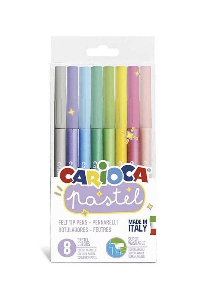 Pastel Süper Yıkanabilir Keçeli Kalem 8'li
