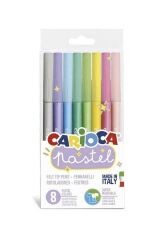 Pastel Süper Yıkanabilir Keçeli Kalem 8'li