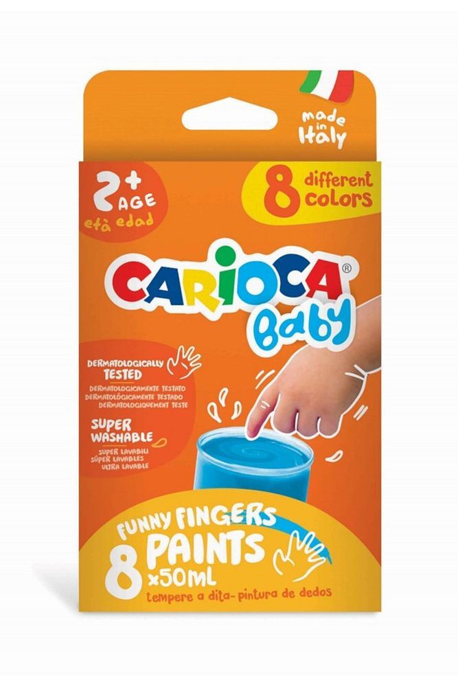 Bebek Süper Yıkanabilir Parmak Boyası - 8x50gr