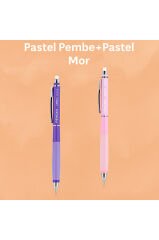 My Iq Plus Versatil Kalem 0.7 Pastel Pembe + Pastel Mor