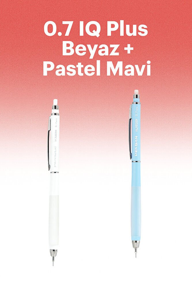 My Iq Plus Versatil Kalem 0.7 Beyaz + Pastel Mavi