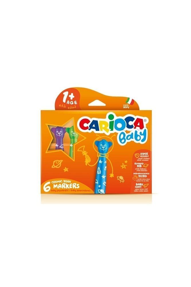 Teddy Jumbo Bebek Süper Yıkanabilir Keçeli Boya Kalemi 6'lı