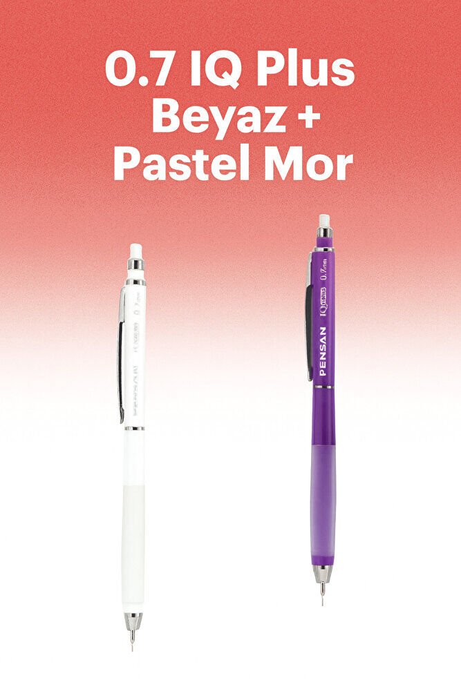 My Iq Plus Versatil Kalem 0.7 Beyaz + Pastel Mor