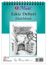 Eskiz Seti 1 ((HB-8B)+Defter Seti (A5 90 gr)+Gri Hamur Silgi)