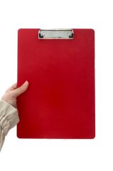A4 Ahşap Sekreterlik Kırmızı (3 mm Kalınlıkta)