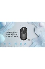 SPK7364 Siyah Kablosuz Şarjlı Optik Mouse