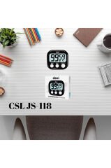 Alarmlı Dijital Zamanlayıcı Kronometre (Mıknatıslı), Maksimum 100 Dk, 7.3 X 6.5cm ebatında