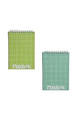 A6 Spiralli Not Defter 40 yaprak 4'lü (Tamamı Çizgisiz)