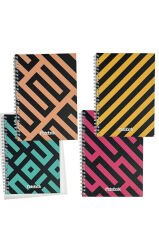A5 Spiralli Labirent Defter 40 yaprak 4'lü (Tamamı Çizgisiz)