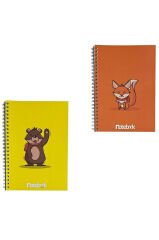A5 Spiralli Sevimli Hayvanlar Konsept Defter 40 yaprak 4'lü (Tamamı Çizgisiz)