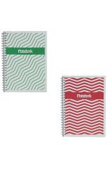 A5 Spiralli Lines Defter 40 yaprak 4'lü (Tamamı Çizgisiz)