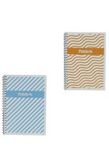 A5 Spiralli Lines Defter 40 yaprak 4'lü (Tamamı Çizgisiz)