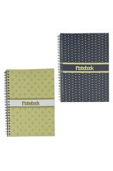 A5 Spiralli Puantiyeli Defter 40 yaprak 4'lü (Tamamı Çizgisiz)