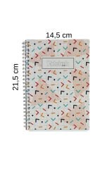 A5 Spiralli Shapes Defter 40 yaprak 3'lü (Tamamı Çizgisiz)