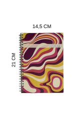 A5 Spiralli Ebruli Defter 40 yaprak 3'lü (Tamamı Çizgisiz)