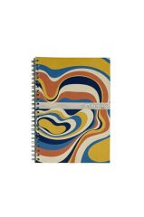 A5 Spiralli Ebruli Defter 40 yaprak 3'lü (Tamamı Çizgisiz)