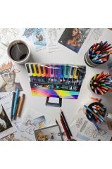 2.0 Kalın Uçlu Akrilik Markör Seti 12 Renk