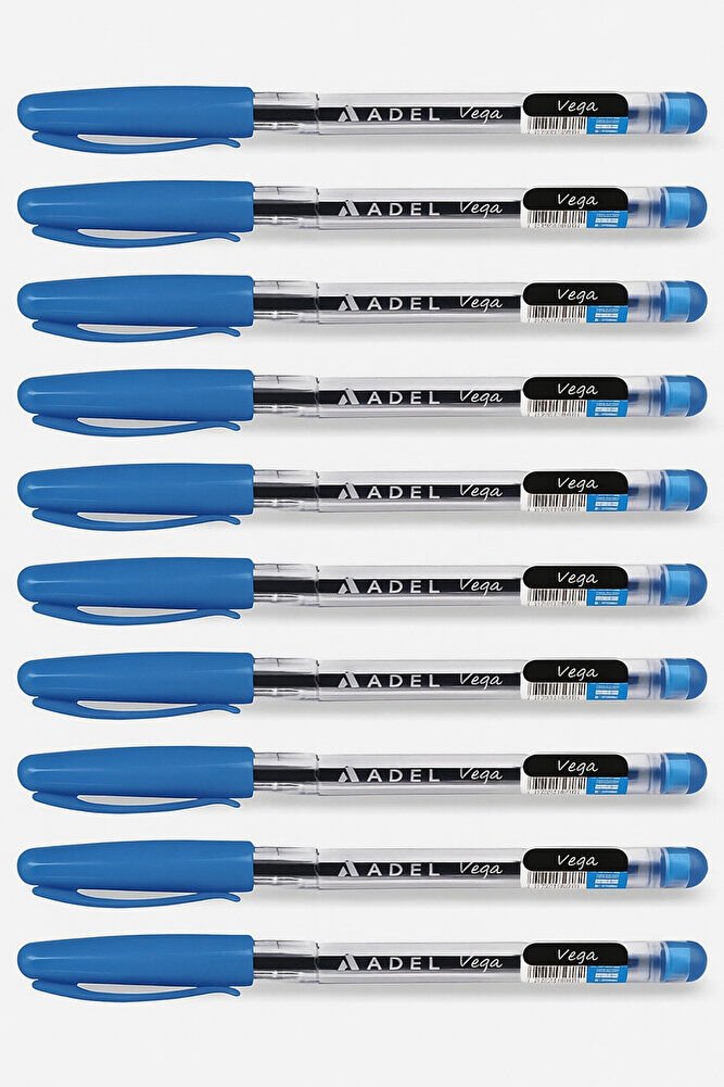Tükenmez Kalem Vega Mavi 10 Adet