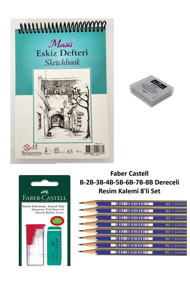 A5 Kara Kalem Çizim Set 3