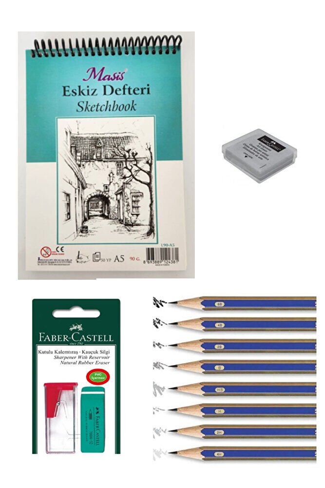 A5 Kara Kalem Çizim Set 1