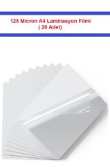 125 micron A4 Laminasyon Filmi (20 Adet)