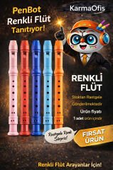 Renkli Flüt – Stoktan Rastgele Gönderim – Dayanıklı Plastik Çocuk Okul Flütü (1 Adet)