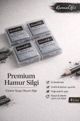 Premium Hamur Silgi 4’lü Set – İz Bırakmayan Yoğrulabilir Çizim Silgisi