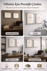 Pleksi Diploma Sertifika Çerçevesi A4 Uyumlu Duvar Tipi Vidalı Montaj 2’li Set