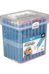 Art-X Sketch Marker Çift Tarafli Kalem Seti 48 Renk 18049