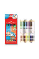 Faber-castell Bicolor Çift Uçlu Kuru Boya Kalem Seti 24 Renk