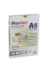 A-5 Laminasyon Filmi 125 Micron Parlak 100 Lü (1 Paket 100 Adet)