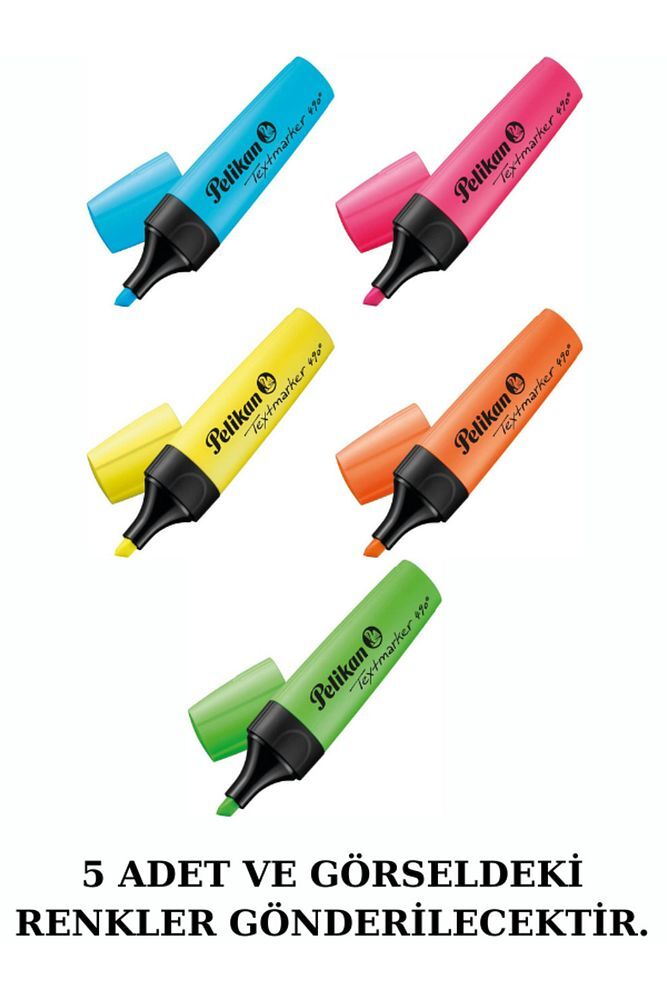 PELİKAN 490 FOSFORLU KALEM 5 RENK SET