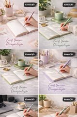 Dolma Kalem M Uç + 6’lı Mavi Kartuş Seti | Gri