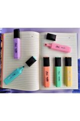 Pastel Renk Fosforlu Işaretleme Kalemi (6 Adet )
