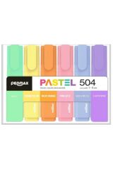 Fosforlu Işaretleme Kalemi Pastel Renkler 6lı Set