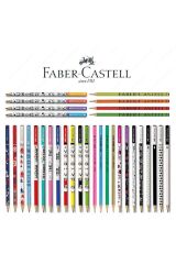 Faber Castel Lüx Mercanlı Karışık Yuvarlak Kurşun Kalem 12 Adet