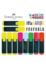 Fosforlu Kalem 10lu 5sarı+5karışık
