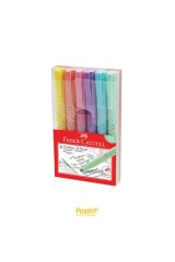 Çok Renkli Faber-castell Fosforlu Kalem 38 Pastel 6lı Poşet*2021