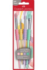 Fırça Seti Soft Touch 4'lü Pastel Renkler