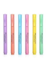 Faber-castell Fosforlu Kalem 38 Pastel Karışık 6'lı