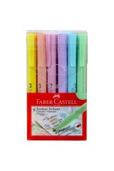 Faber-castell Fosforlu Kalem 38 Pastel Karışık 6'lı